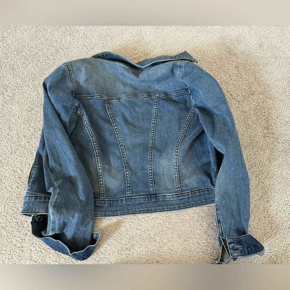 White House Black Market Denim Jacket - Picture 3 of 5